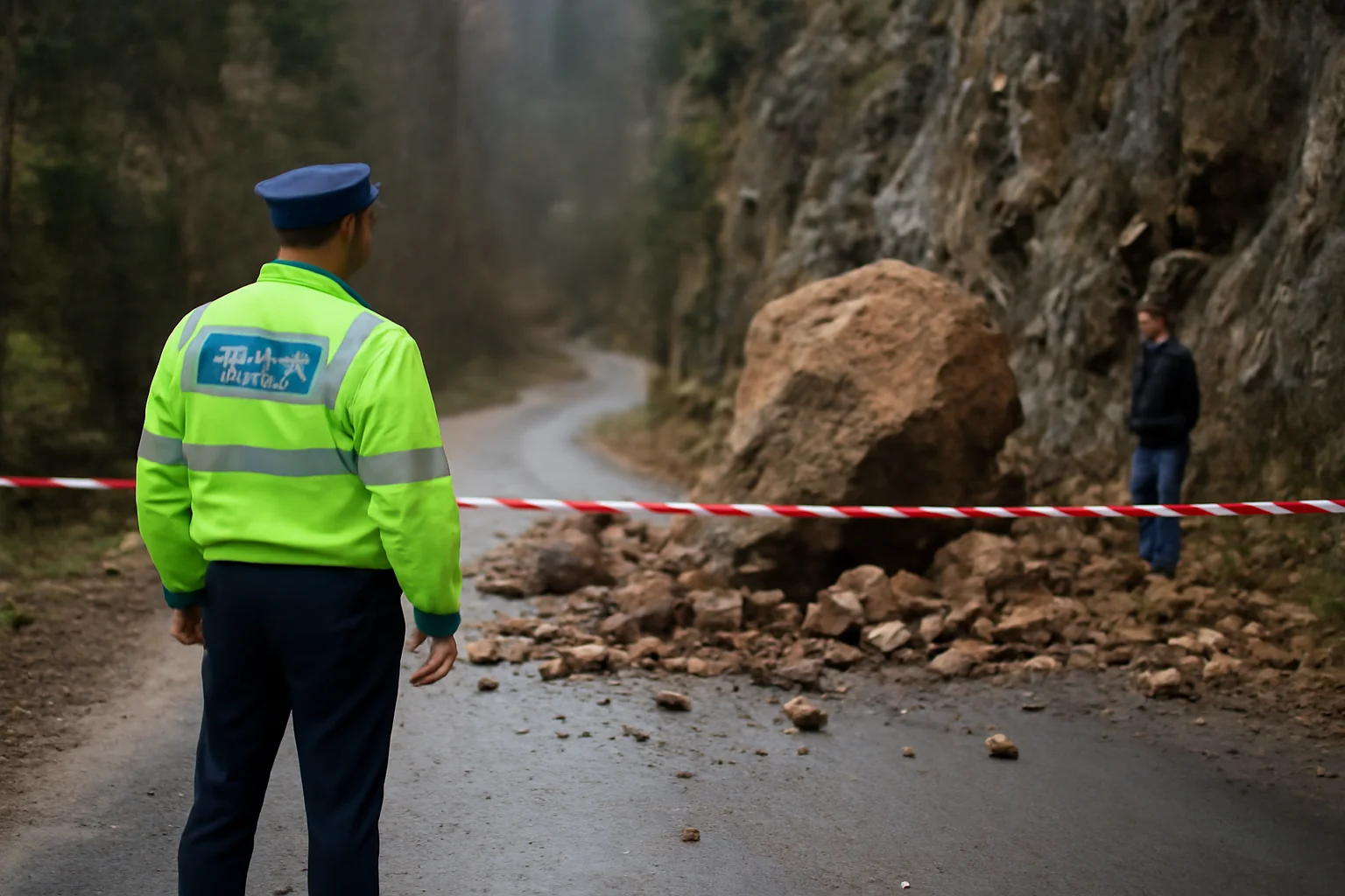 Acces restricționat pe Drumul vechi spre Pietrele lui Solomon, la Brașov, după căderi de stânci