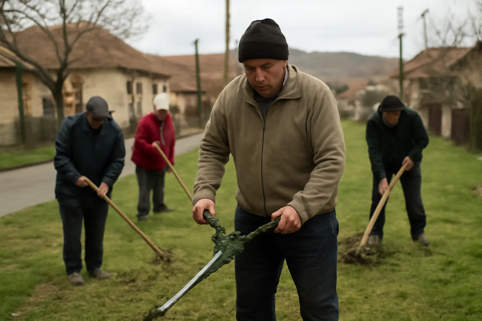 Beneficiarii de ajutor social din Râșnov, la muncă în folosul comunității într-o acțiune de curățenie în orașul Brașov