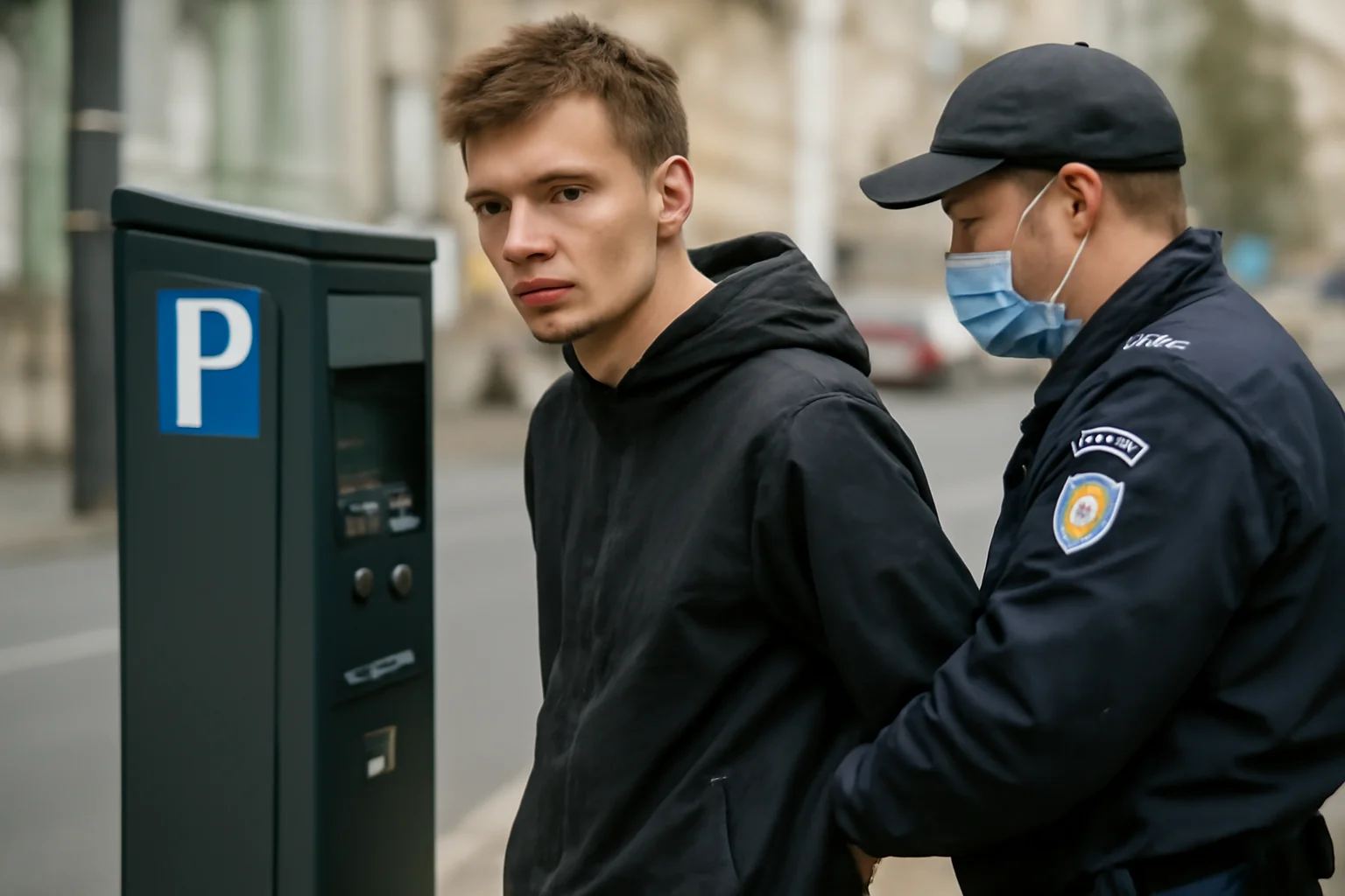 Brașovean de 21 de ani reținut pentru că a introdus o petardă aprinsă într-un parcometru de pe Bulevardul Gării