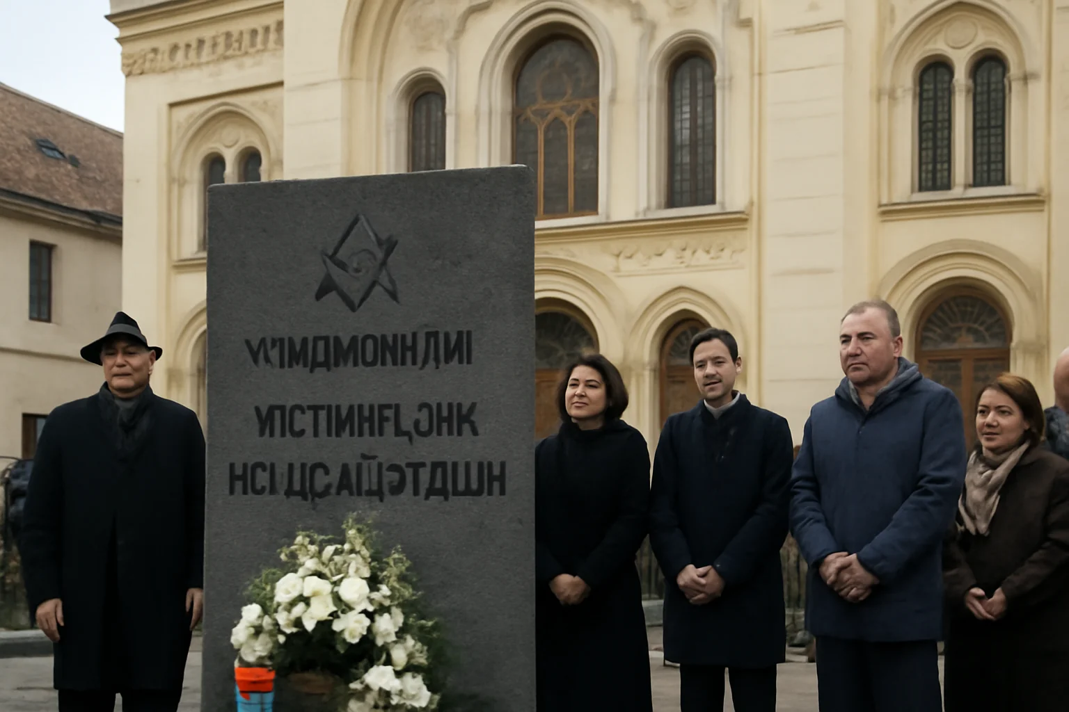 Ceremonie de comemorare a victimelor Holocaustului la Sinagoga din Brașov