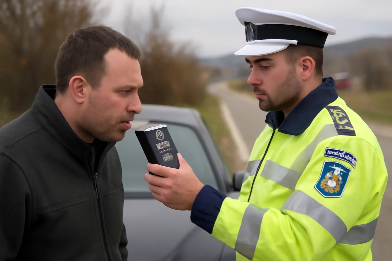SPR Voila a oprit la Cincu un autoturism: 0,90 mg/l alcool în aerul expirat