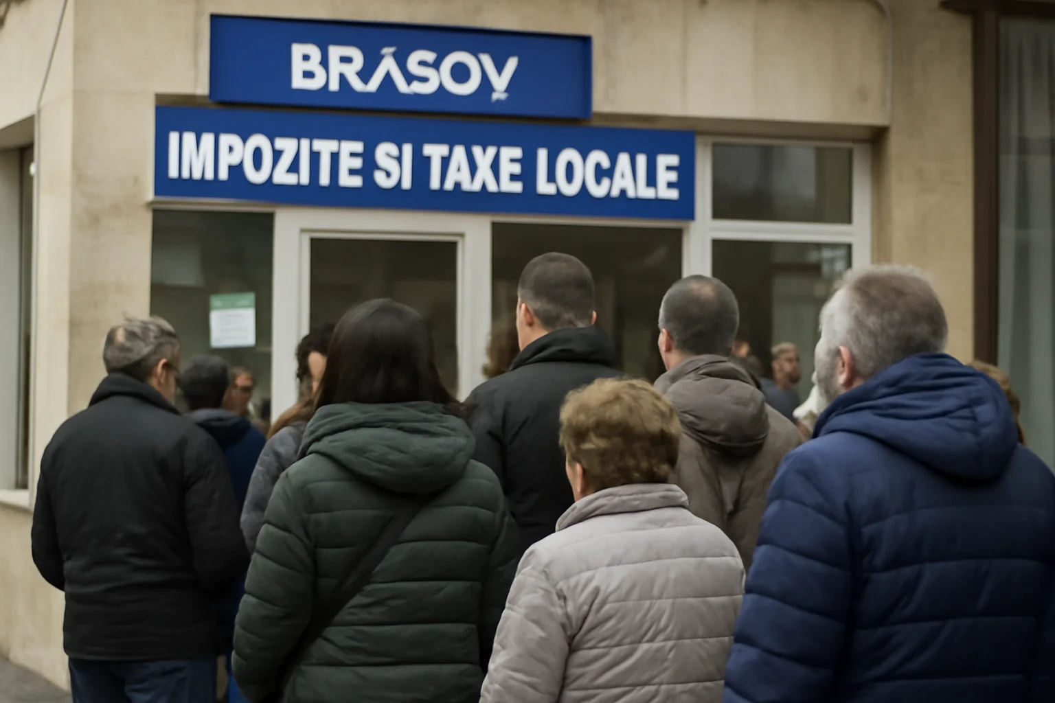 Cozi la plata taxelor locale în Brașov, în prima zi de încasări pentru 2026
