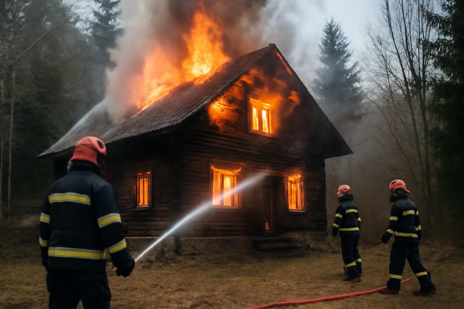 Incendiu la o cabană din Plaiul Foii, Brașov: proprietar rănit și intervenție de durată a pompierilor