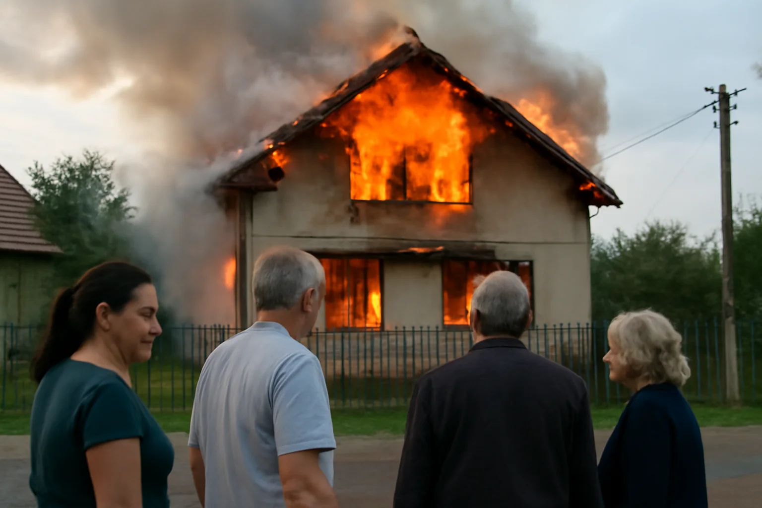Incendiu la o locuință din Cristian, Brașov: 14 persoane evacuate de pompieri