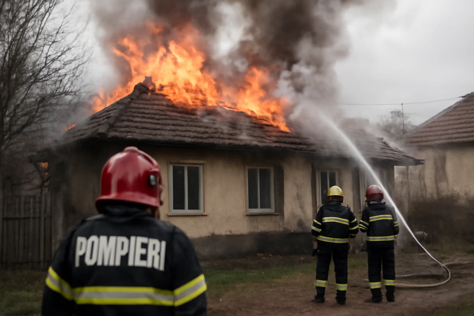 Incendiu la o locuință din Săcele, Brașov, stins fără victime