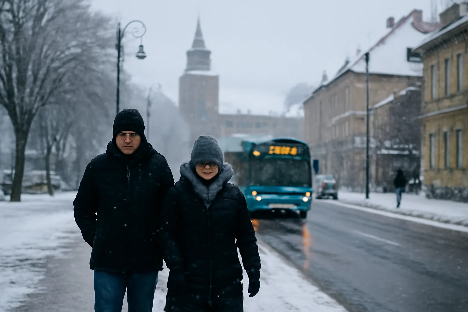 Ninsori slabe și temperaturi negative prognozate la Brașov pe 28 decembrie