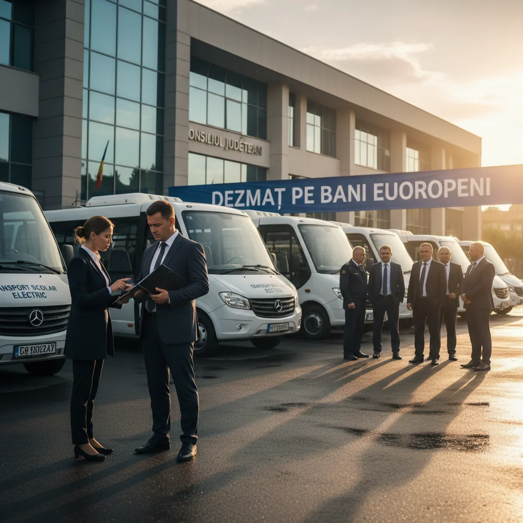 Parchetul European demarează anchete privind achiziția microbuzelor electrice pentru elevi la consiliile județene