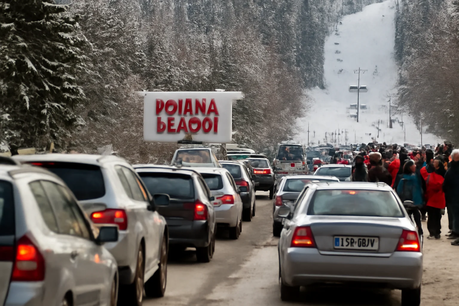 Trafic intens pe DN1 și start oficial al sezonului de schi în Poiana Brașov
