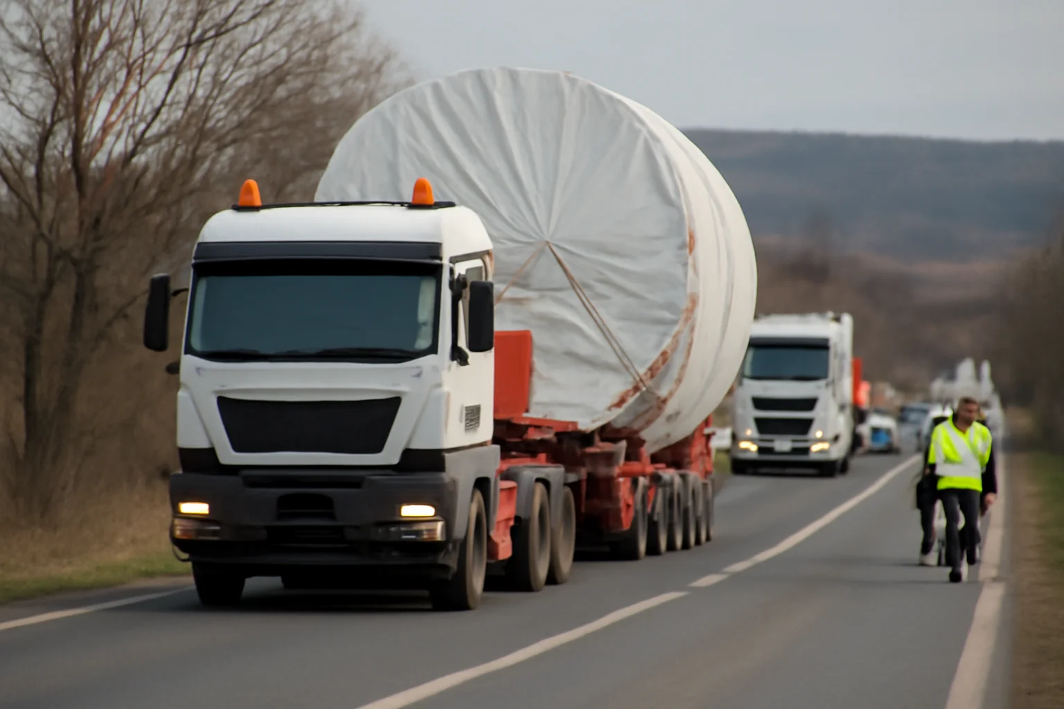 Transporturi agabaritice anunțate pe ruta Cincu – DN 1 – Brașov în 15 ianuarie