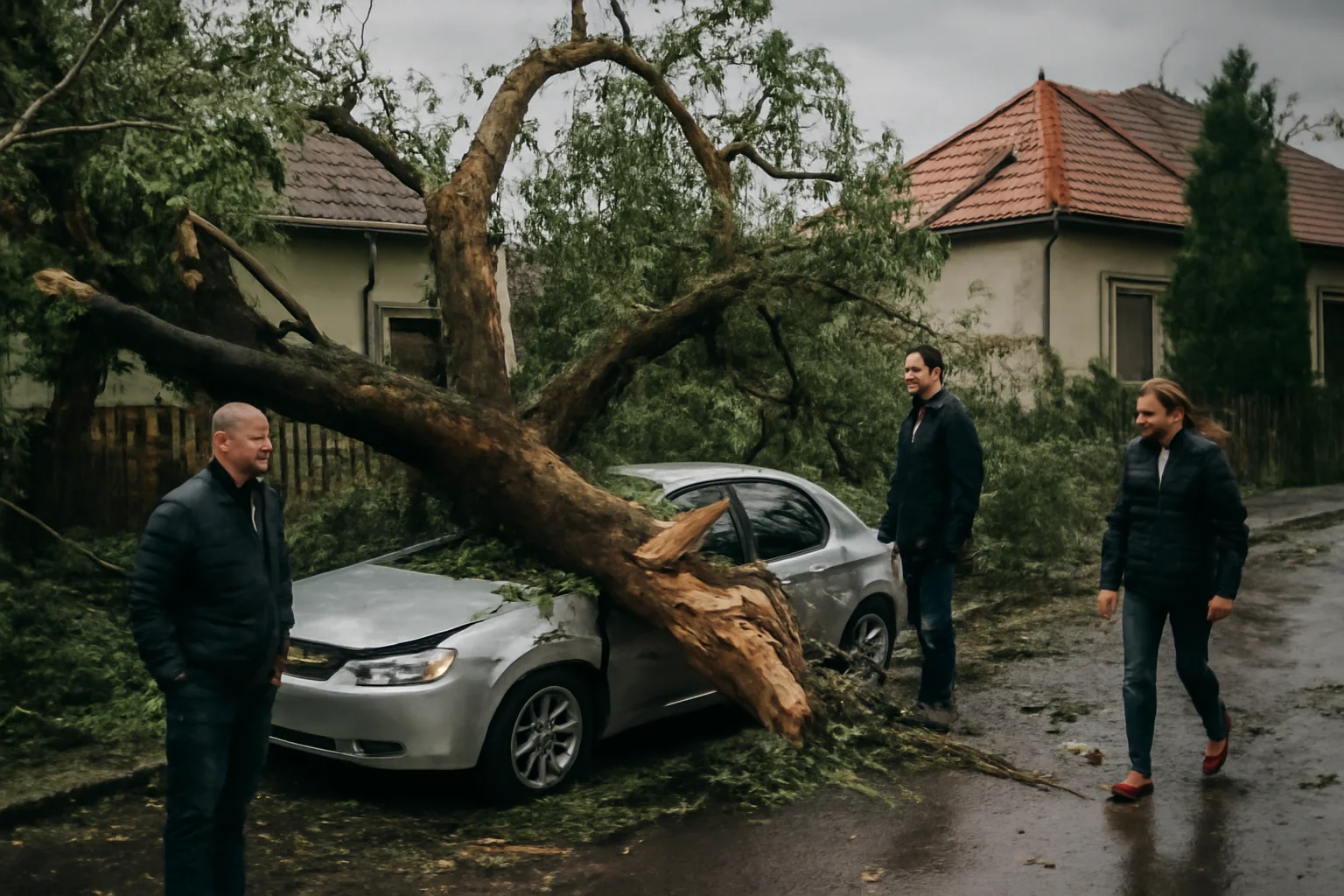 Vânt puternic în Brașov: acoperișuri smulse și avarii la rețeaua electrică, fără victime