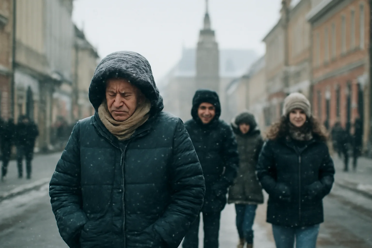 Vreme rece la Brașov pe 23 ianuarie 2026, cu temperaturi ușor pozitive la amiază